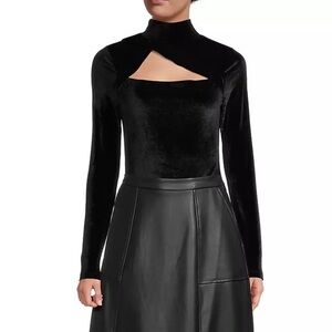 Rachel Parcell Revolve Velvet Bodysuit